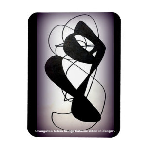 Magnet Flexible Aimant Totem Orangoutan