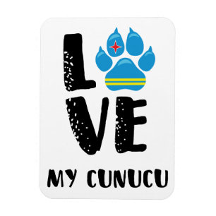 Magnet Flexible AIMEZ MON CUNUCU (lettres noires) - aimant