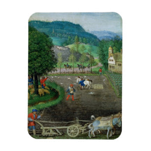 Magnet Flexible Ajouter 18855 Octobre : labourage et semis, d'un B