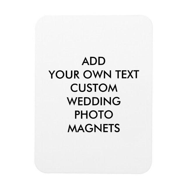 Magnet Flexible Ajoutez votre propre aimant de photo de mariage (Vertical)