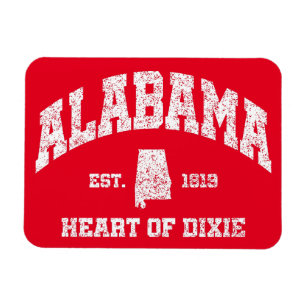 Magnet Flexible Alabama, Coeur de Dixie