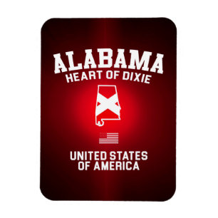 Magnet Flexible Alabama Heart of Dixie