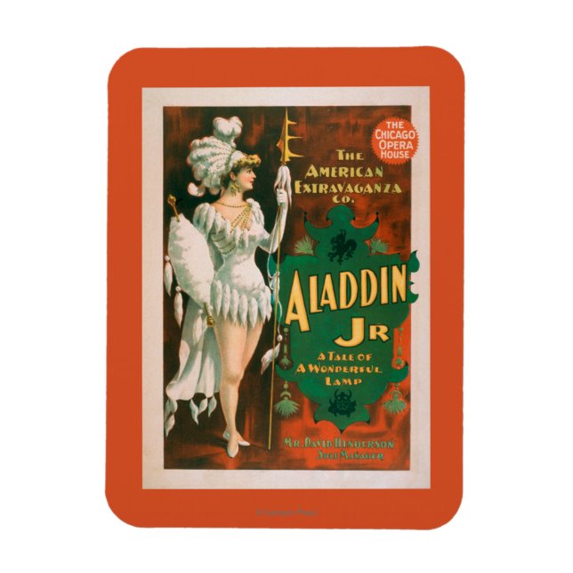 Magnet Flexible Aladdin Jr. Conte d'un merveilleux théâtre de lamp (Vertical)