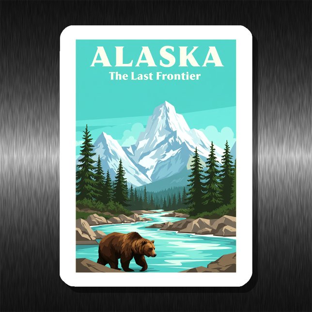 Magnet Flexible Alaska vintage (Créateur téléchargé)