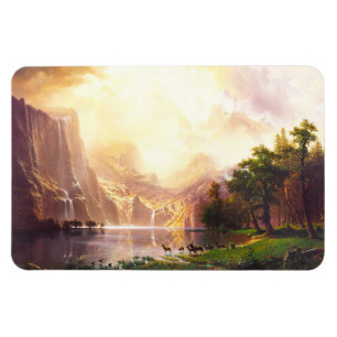Magnet Flexible Albert Bierstadt parmi la sierra Nevada
