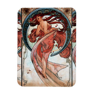 Magnet Flexible Alfons Mucha 1898 Danse
