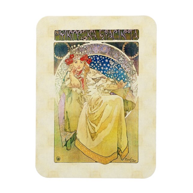 Magnet Flexible Alfons Mucha 1911 Princezna Hyacinta (Vertical)