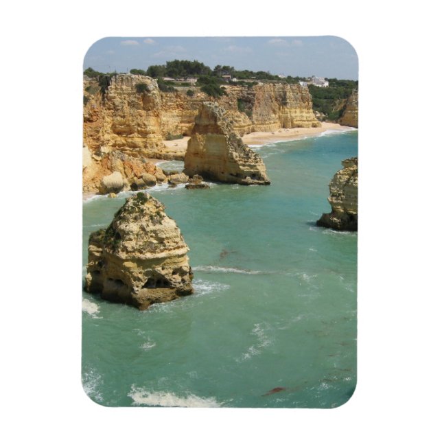 Magnet Flexible Algarve, Portugal, plage de Benagil et falaises (Vertical)