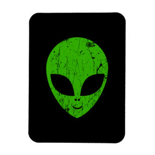 Magnet Flexible alien vert tête pour science-fiction extraterrest