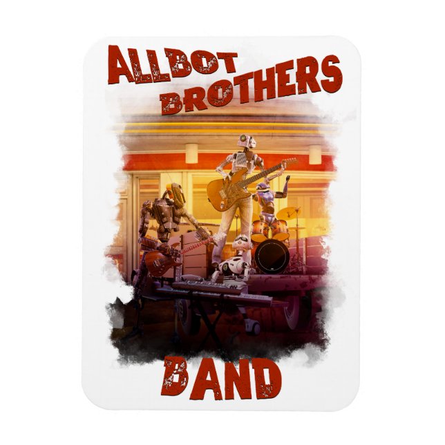 Magnet Flexible Allbot Brothers Band de Bob's Saucer Repair (Vertical)
