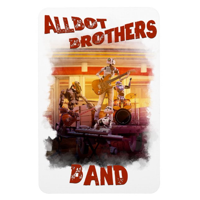 Magnet Flexible Allbot Brothers Band de Bob's Saucer Repair (Vertical)