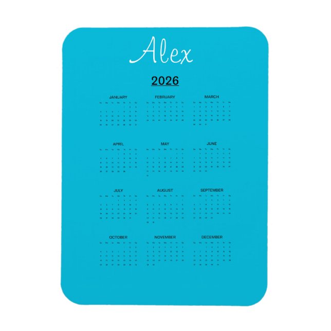 Magnet Flexible Alluring Aqua (Vertical)