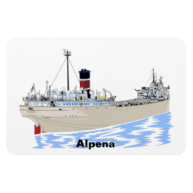 Magnet Flexible Alpena, cargo des Grands Lacs (Horizontal)