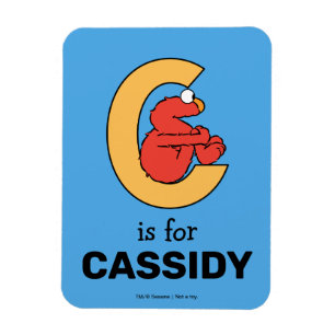 Magnet Flexible Alphabet d'Elmo   C Orange