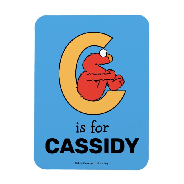 Magnet Flexible Alphabet d'Elmo | C Orange (Vertical)