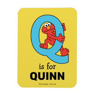 Magnet Flexible Alphabet d'Elmo   Q Bleu