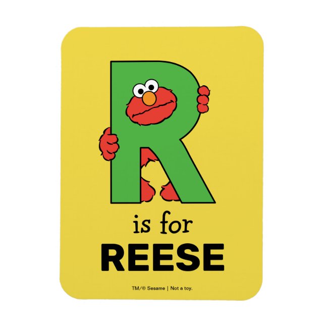 Magnet Flexible Alphabet d'Elmo | R Green (Vertical)