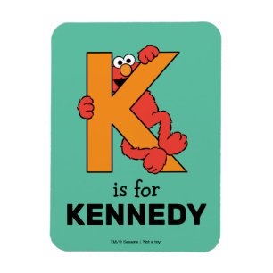 Magnet Flexible Alphabet Elmo K Orange