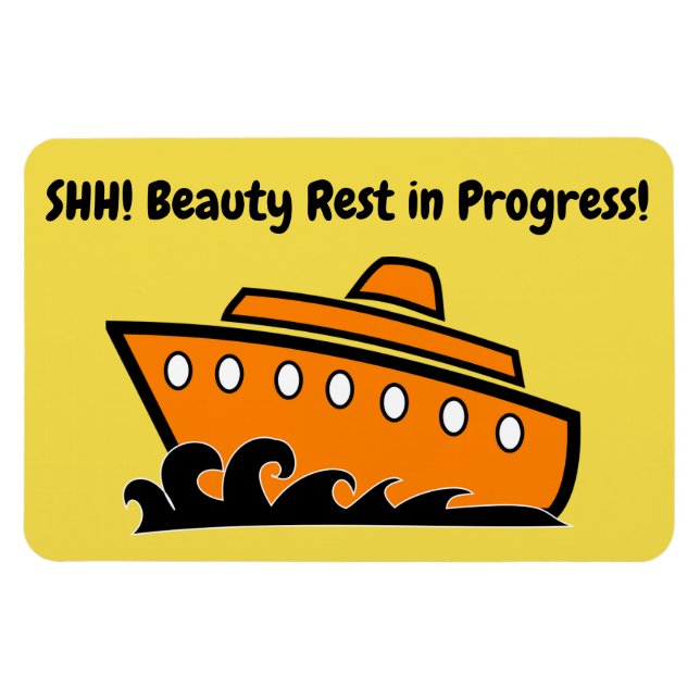 Magnet Flexible Amant de porte Cabine de croisière amusant - Repos (Horizontal)