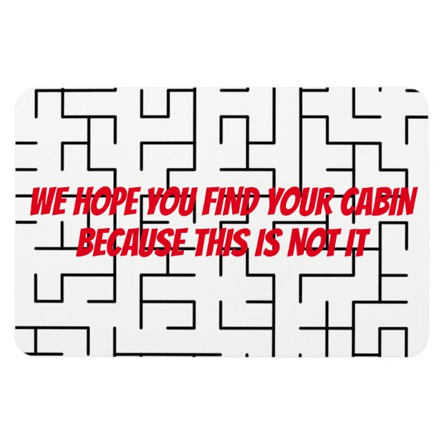 Magnet Flexible Amant de porte Cabine de croisière amusant - Trouv (Horizontal)