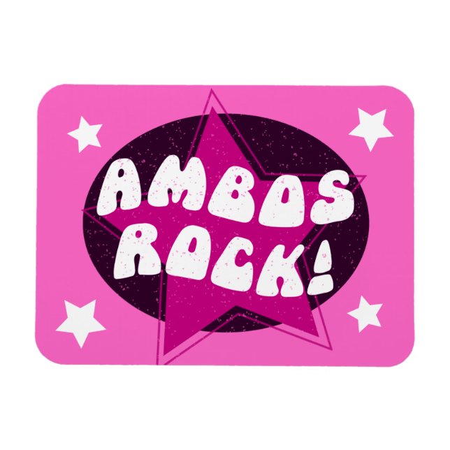 Magnet Flexible Ambo Conducteur Ambos Rock Funny rose (Horizontal)