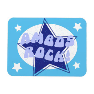 Magnet Flexible Ambulance Pilote Ambos Rock Fun Blue