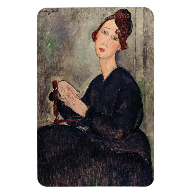 Magnet Flexible Amedeo Modigliani - Portrait de Dedie Hayden (Vertical)