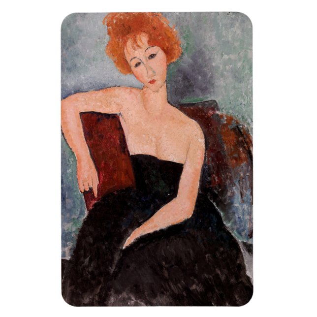 Magnet Flexible Amedeo Modigliani - Robe de soirée pour filles rou (Vertical)