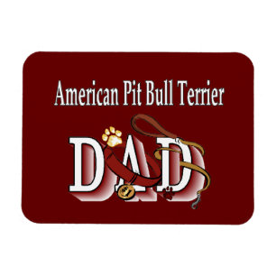 Magnet Flexible American Pit Bull Terrier Chien Papa