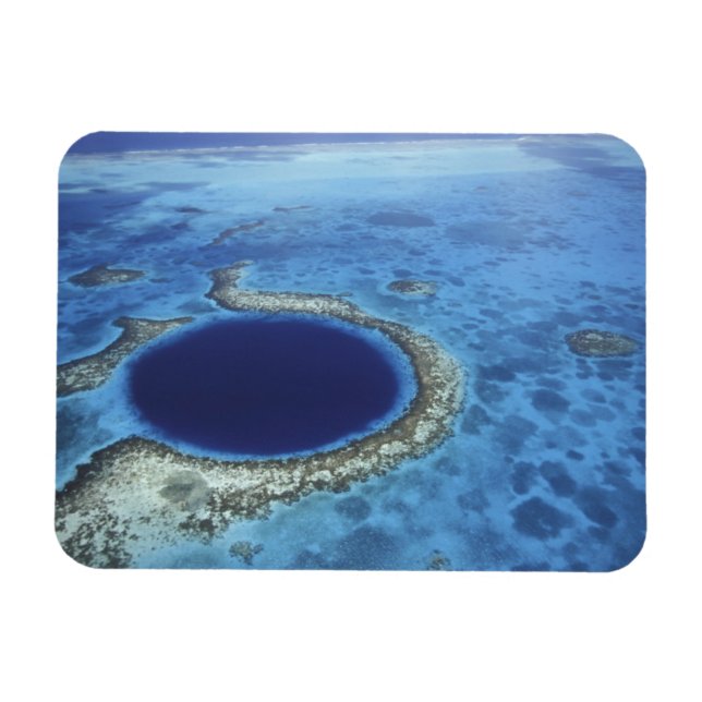 Magnet Flexible AMÉRIQUE CENTRALE, Belize, Grands récifs de corail (Horizontal)