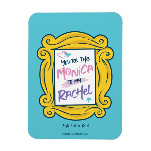 Magnet Flexible AMIS™ Peephole| Tu es la Monica à ma Rachel (Vertical)