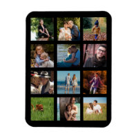 Amour Famille Photo Collage Budget Monogramme Magn