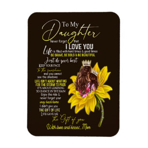 Magnet Flexible Amoureux de la fille À ma fille amour maman