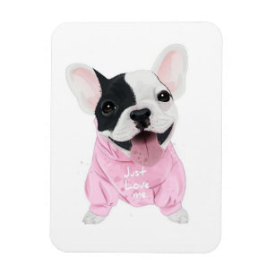 Magnet Flexible Amoureux de les chiens Aimez-moi, Aimez le chien