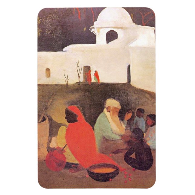 Magnet Flexible Amrita Sher-Gil - conteuse ancienne, (Vertical)