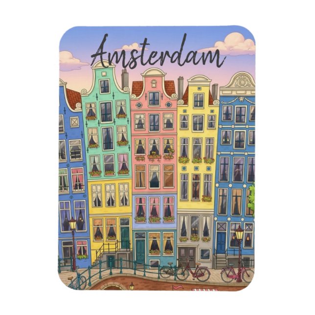 Magnet Flexible Amsterdam Pays-Bas (Vertical)