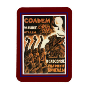 Magnet Flexible Ancien classique 1939 Poster soviétique