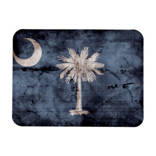 Magnet Flexible Ancien drapeau de la Caroline du Sud ;