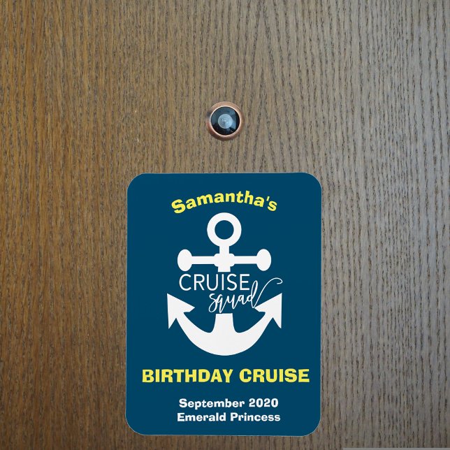 Magnet Flexible Ancre d'équipe de croisière d'anniversaire personn (Créateur téléchargé)