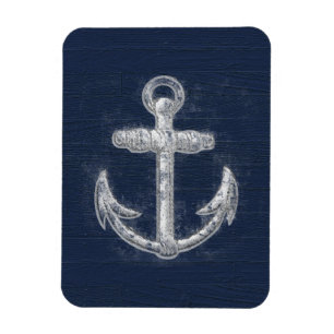 Magnet Flexible Ancre nautique vintage