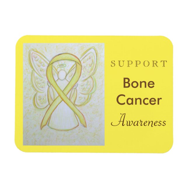 Magnet Flexible Ange du ruban de sensibilisation au cancer de l'os (Horizontal)