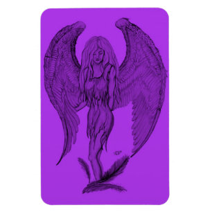Magnet Flexible Angel - Design noir et violet