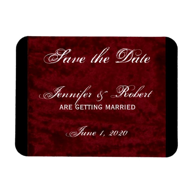 Magnet Flexible Angel gothique sur Velours rouge Enregistrer la da (Horizontal)