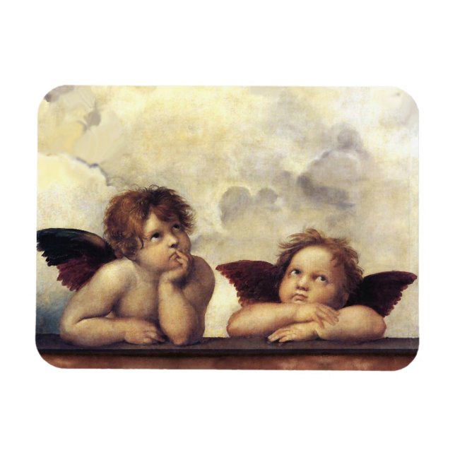 Magnet Flexible ANGELS / Cherub ailé Raffaello Sanzio (Horizontal)