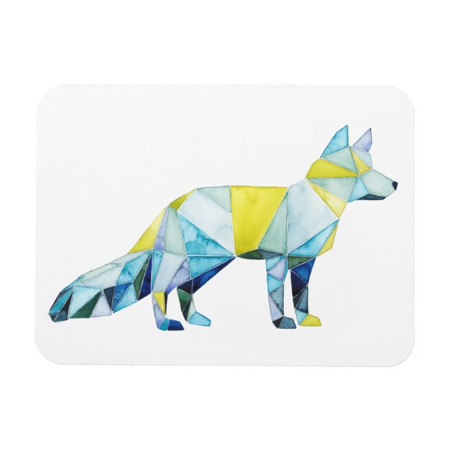 Magnet Flexible Animal de renard géométrique (Horizontal)