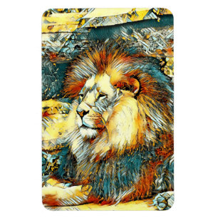Magnet Flexible AnimalArt_Lion_033
