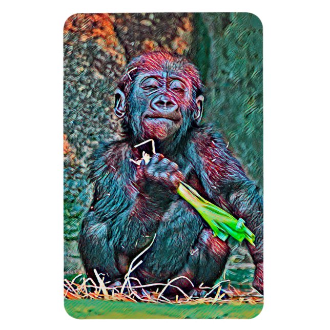 Magnet Flexible AnimalMix_Gorilla_004 (Vertical)