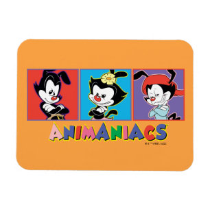 Magnet Flexible Animaniacs Graphique de panneau Yakko, Dot et Wa