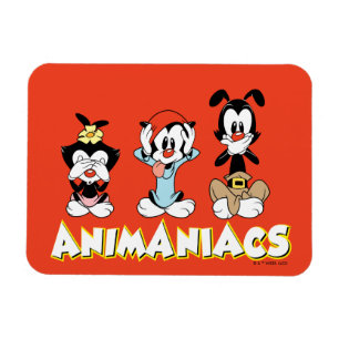 Magnet Flexible Animaniacs Graphique de Warner Sibings "No Evil"