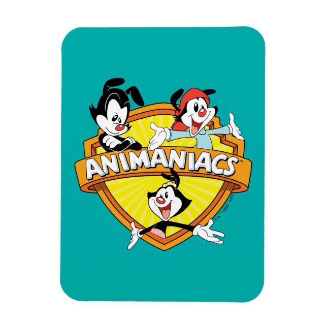 Magnet Flexible Animaniacs | Warner Brothers & Sister WB Shield (Vertical)